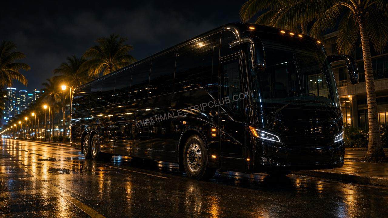 Party Bus Male Revue Logistics in Miami